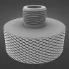 Ljuddämpare Adapter hona 28x1mm, hane 1-2 unf | 