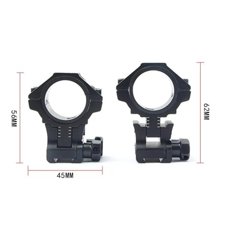 No Limit Justerbar höjd Rifle Kikarringar - Price: €25 - 