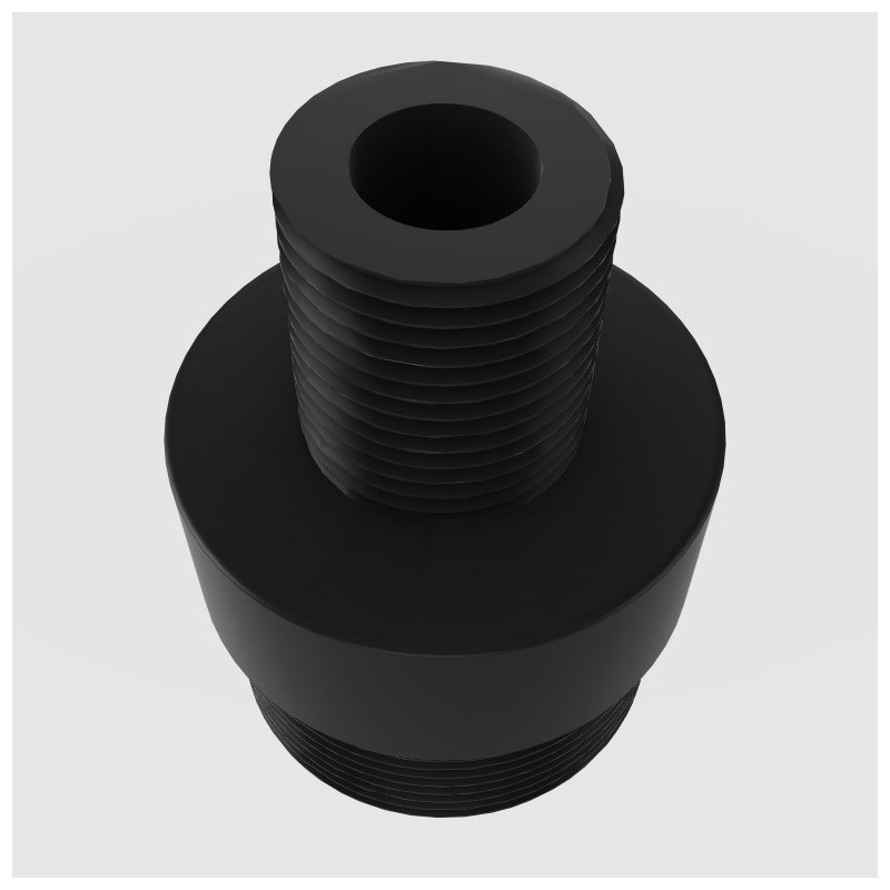 Schalldämpferadapter 1/2″-20 UNF auf M23x1 (wie Huben K1) | Huben