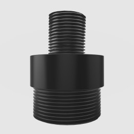 Geluiddemperadapter 1/2″-20 UNF naar M23x1 (zoals Huben K1) - Price: €22 - Huben