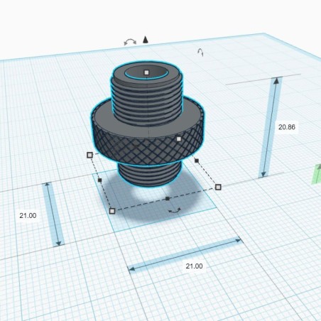 Hangtompító adapter UNF 1/2 dugó UNF 1/2 dugóhoz 8mm |