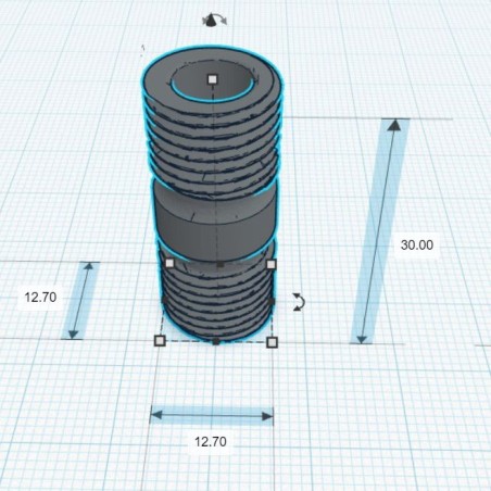 Adapter tłumika 1/2 UNF męski/męski Hatsan Jet I, II | Hatsan