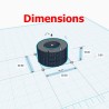 Geluiddemperadapter M30,5x1 naar M18x1 | 