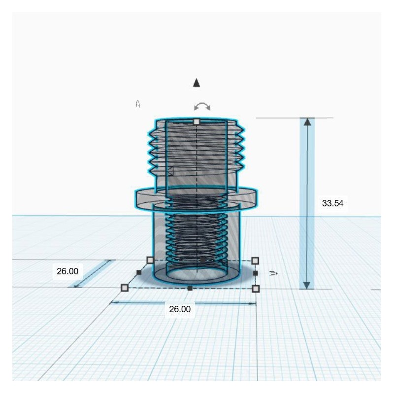 Huben GK1 Geluiddemper Adapter 1/2 x 20 UNF (Vrouwelijk) | Huben