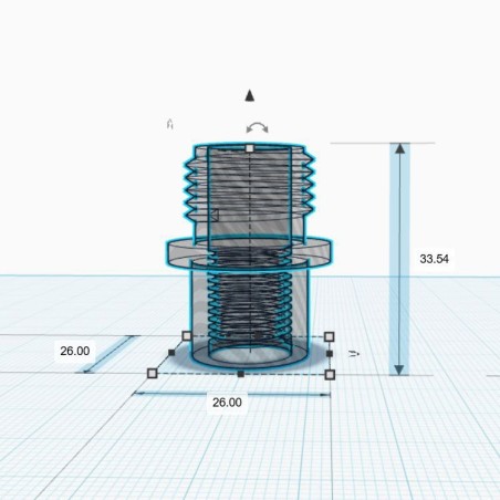 Adapter tłumika Huben GK1 1/2 x 20 UNF (żeński) | Huben