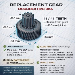 Univerzális fogaskerék 11/41T Moulinex HV8 - Price: €17 - 