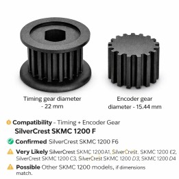 Vezérlés + Encoder Fogaskerék SilverCrest SKMC 1200 F - Price: €20 - 
