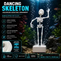 Adorno aireador de acuario Esqueleto Bailarín