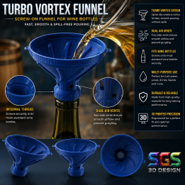 Turbo Vortex Trechter voor Wijnflessen