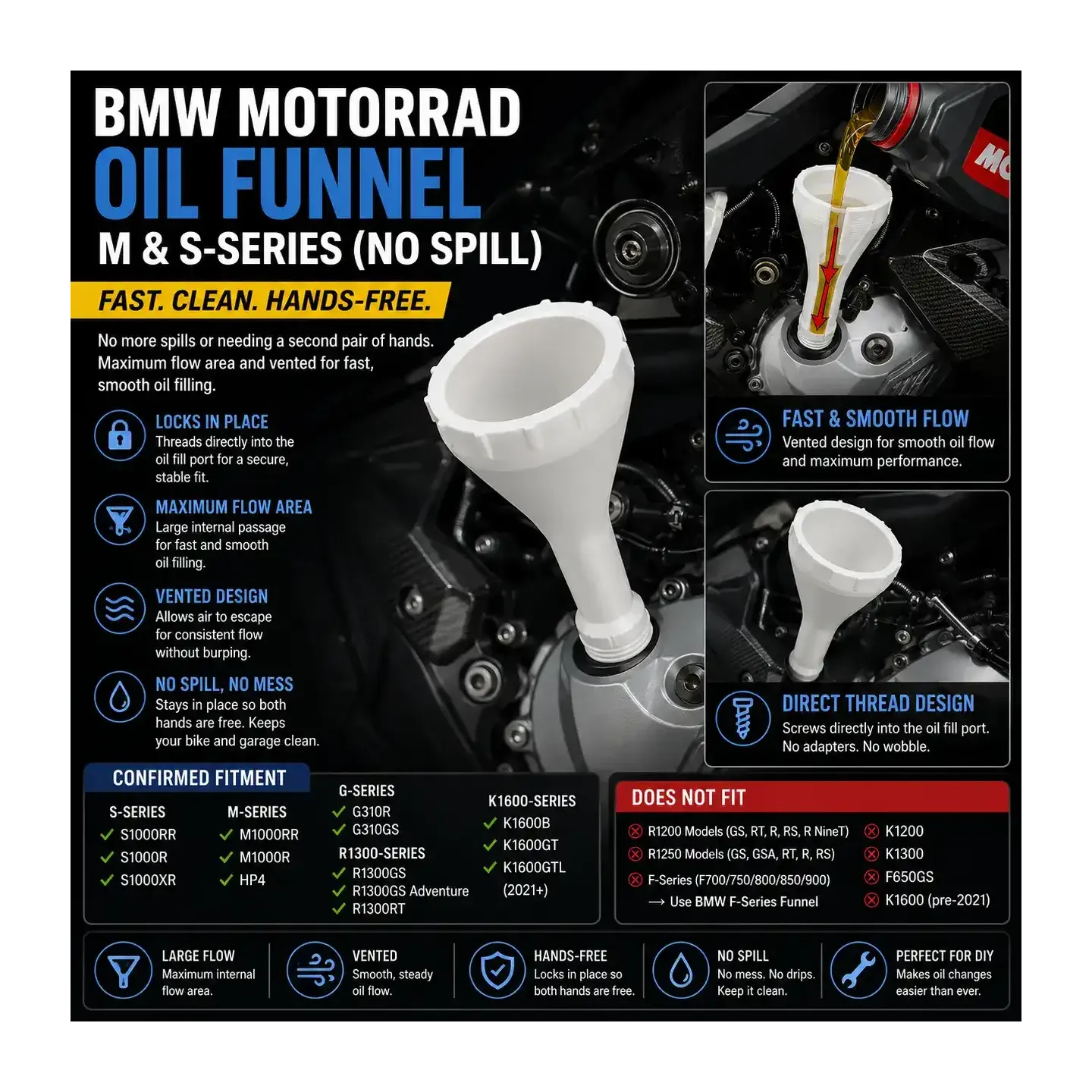 BMW Motorrad 🏍️ Oil Funnel - M and S Series
