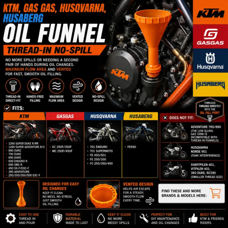 Χωνί λαδιού KTM, Gas Gas, Husqvarna, Husaberg |