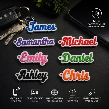 Personalized NFC Keychain with Custom Name |