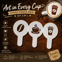 Charm para Café – Trío de Plantillas de Barista