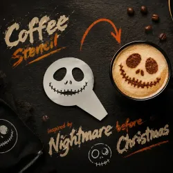 Kaffeeschablone Nightmare Before Christmas Jack