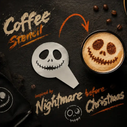 Στένσιλ καφέ Nightmare Before Christmas Jack