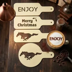 Brew and Cheer Kaffeeschablonen
