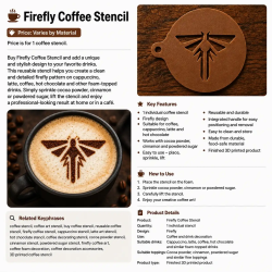 Στένσιλ Καφέ Firefly