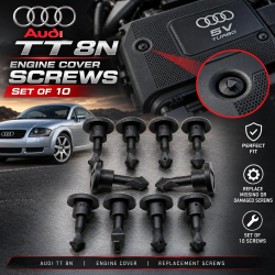 Audi TT 8N 10 βίδες καλύμματος κινητήρα