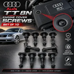 Audi TT 8N 10 motorkåpsskruvar