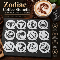 Pochoirs à café zodiaque