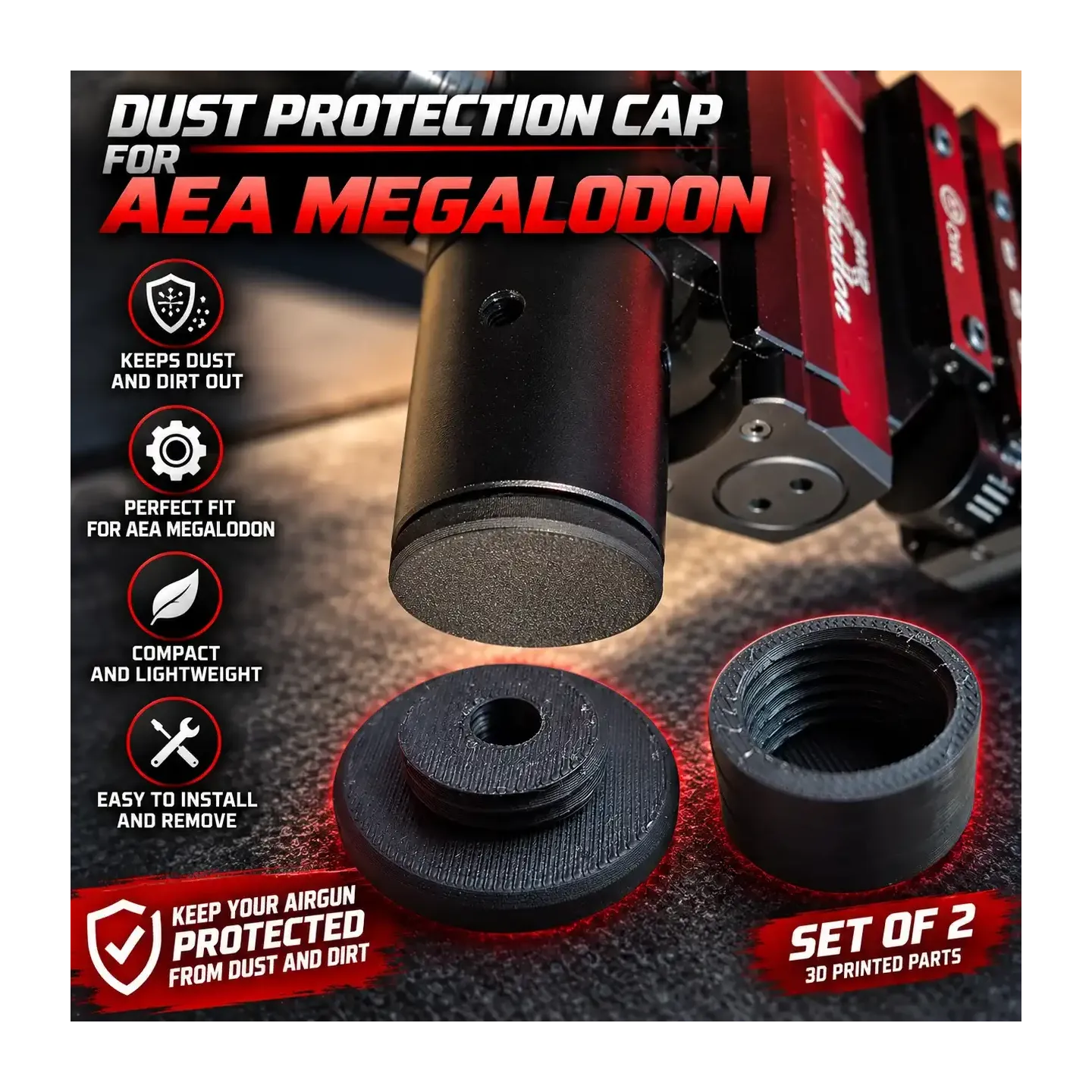 Dammskyddskåpa för AEA Megalodon