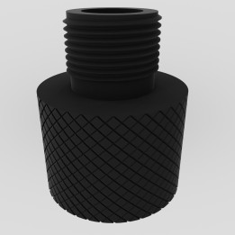 Silencer adapter for airguns Female UNF-1/2 with 20 TPI, Male UNEF 1/2 with 28 TPI - Price: €22 - 