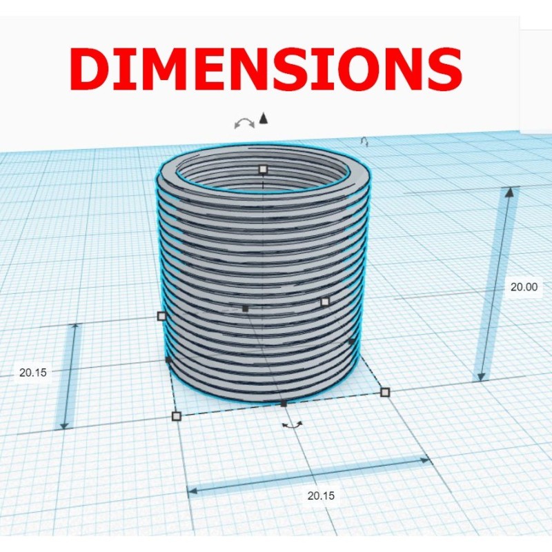 Adaptador Silenciador - Rosca M18x1 - M20x1 | 